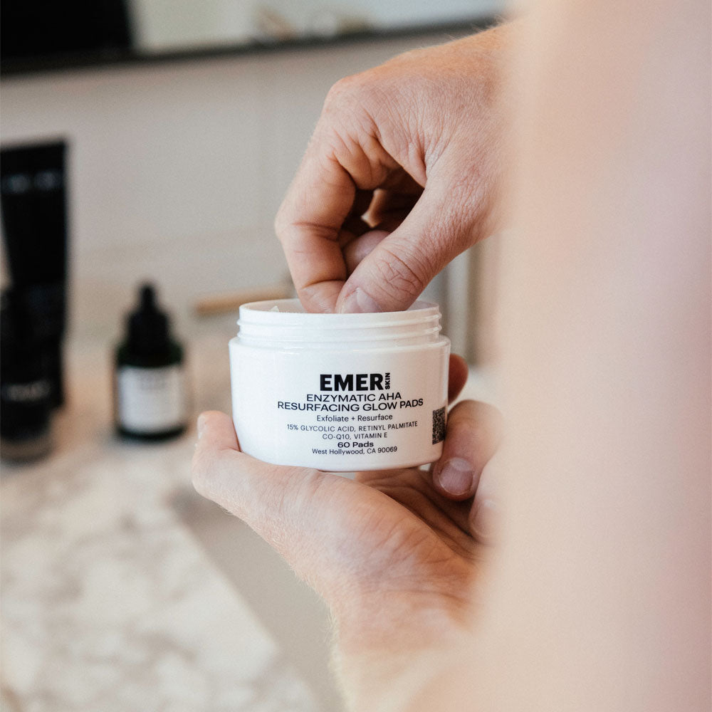 EMER SKIN Enzymatic AHA Resurfacing Glow Pads - Emerage Cosmetics